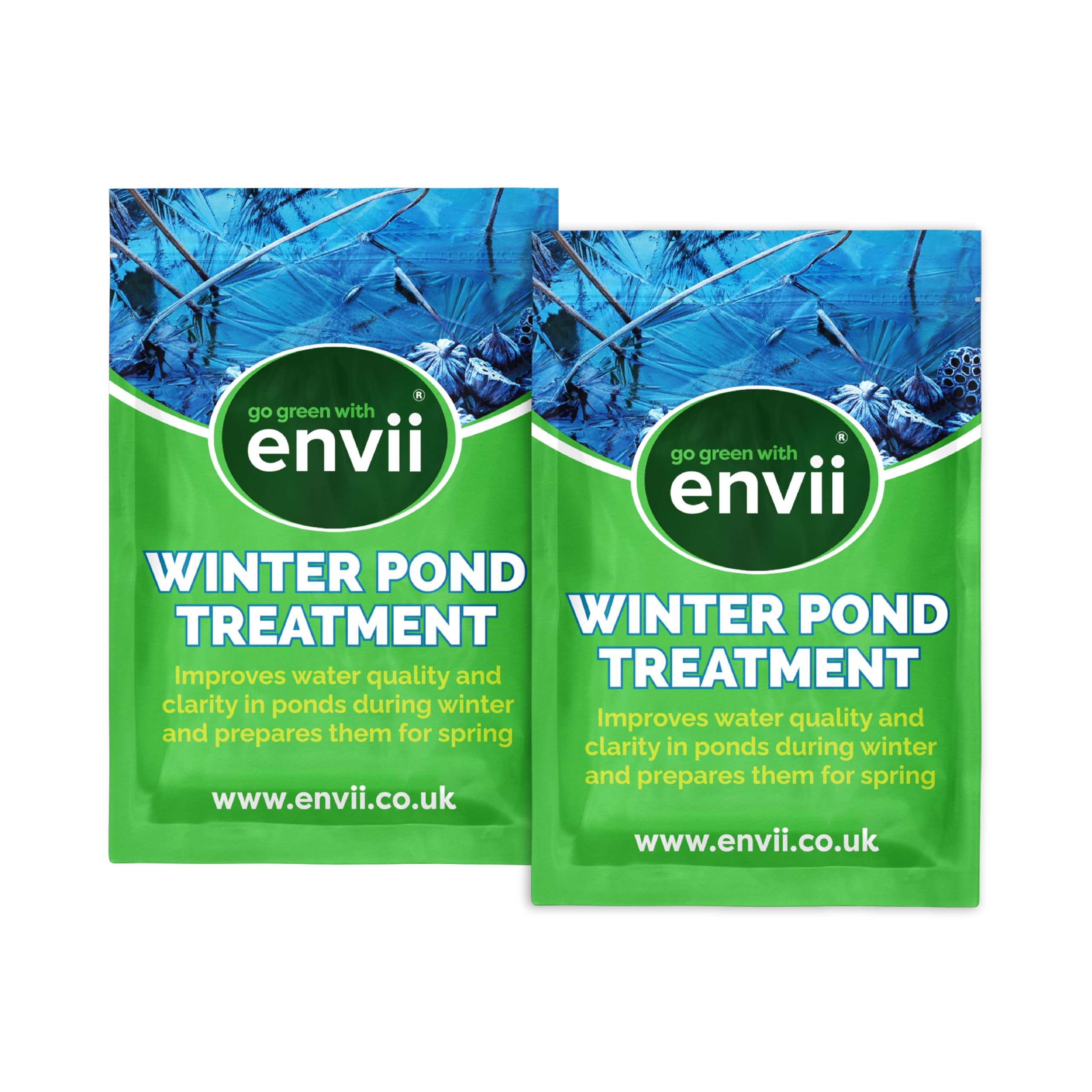 Envii Winter Pond Treatment – Reduce Sludge & Improves Water Clarity, Works at Low Winter Temperatures, Natural Bacteria Treatment for All Ponds (24 Tablets)