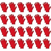 jiebor 24 Pairs Warm Kids Winter Knit Gloves for Kids Boys Girls Children Gift