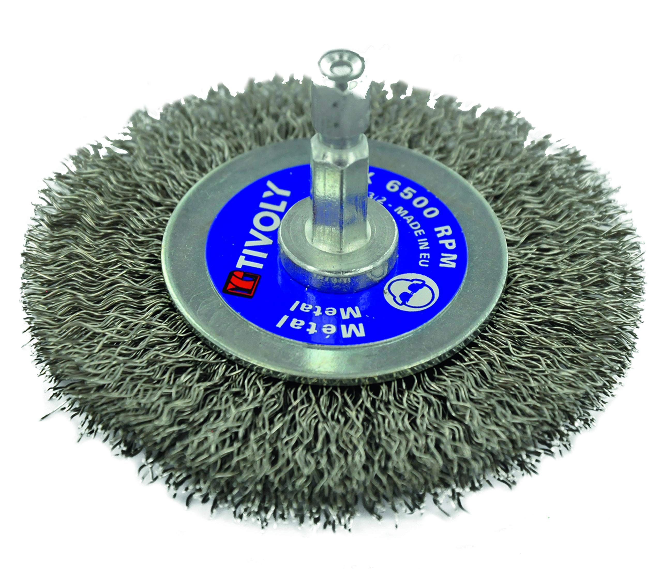 Tivoly XT202520125 Technical Circular Brush Stainless Steel -Hexa 6.35 mm Ø70 mm