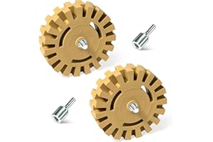 SANDPROX Decal Remover Wheel Eraser Wheel Rubber 2 Pack Vinyl Tapes and Graphics Rubber Eraser Wheel for Drill Removes Car Decal Sticker Remover Tool for Cars,Motorcycles