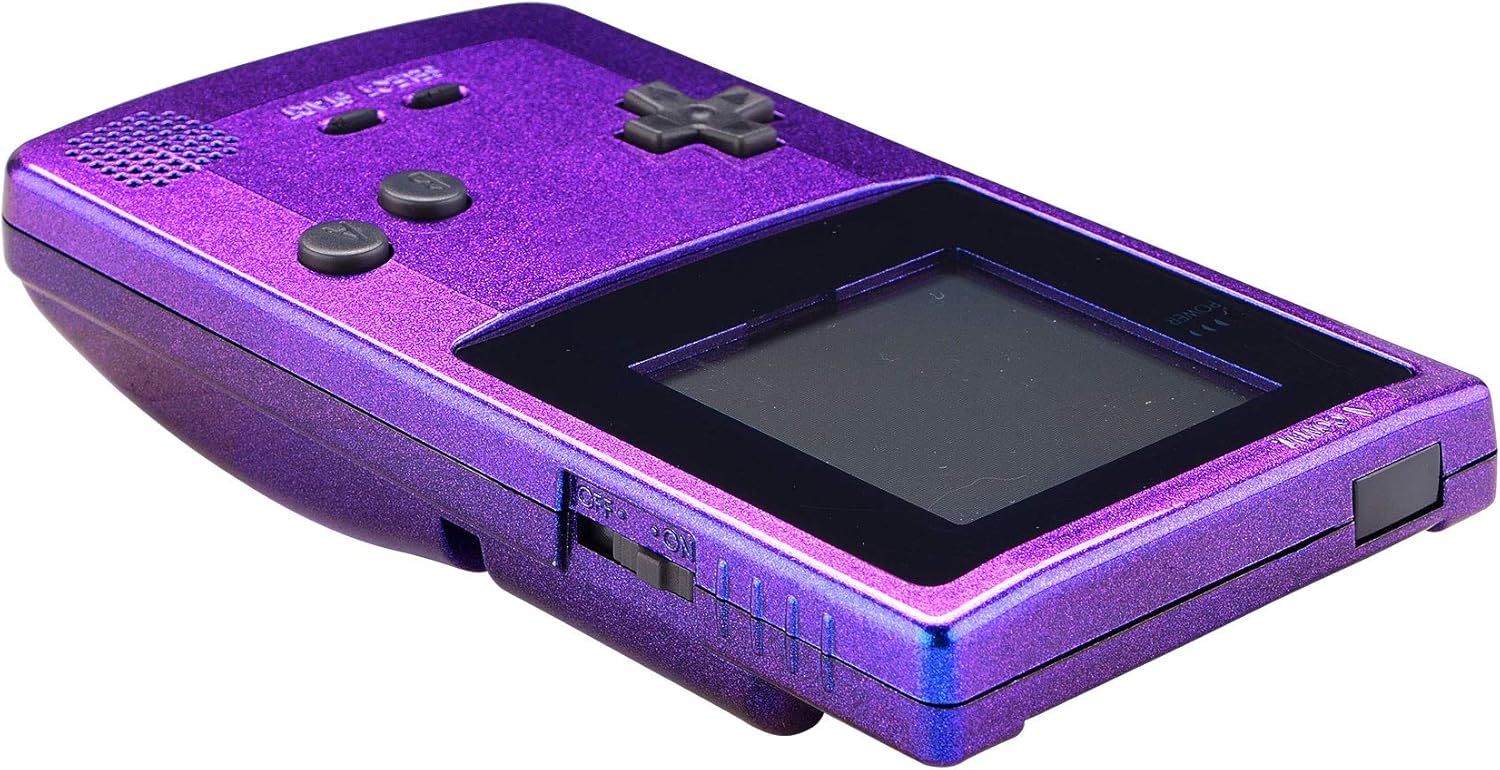 eXtremeRate Chameleon Purple Blue GBC Replacement Full Housing Shell Cover w/Buttons Screws Screwdriver Tools Set for Gameboy Color - Handheld Game Console NOT Included: Computers & Accessories