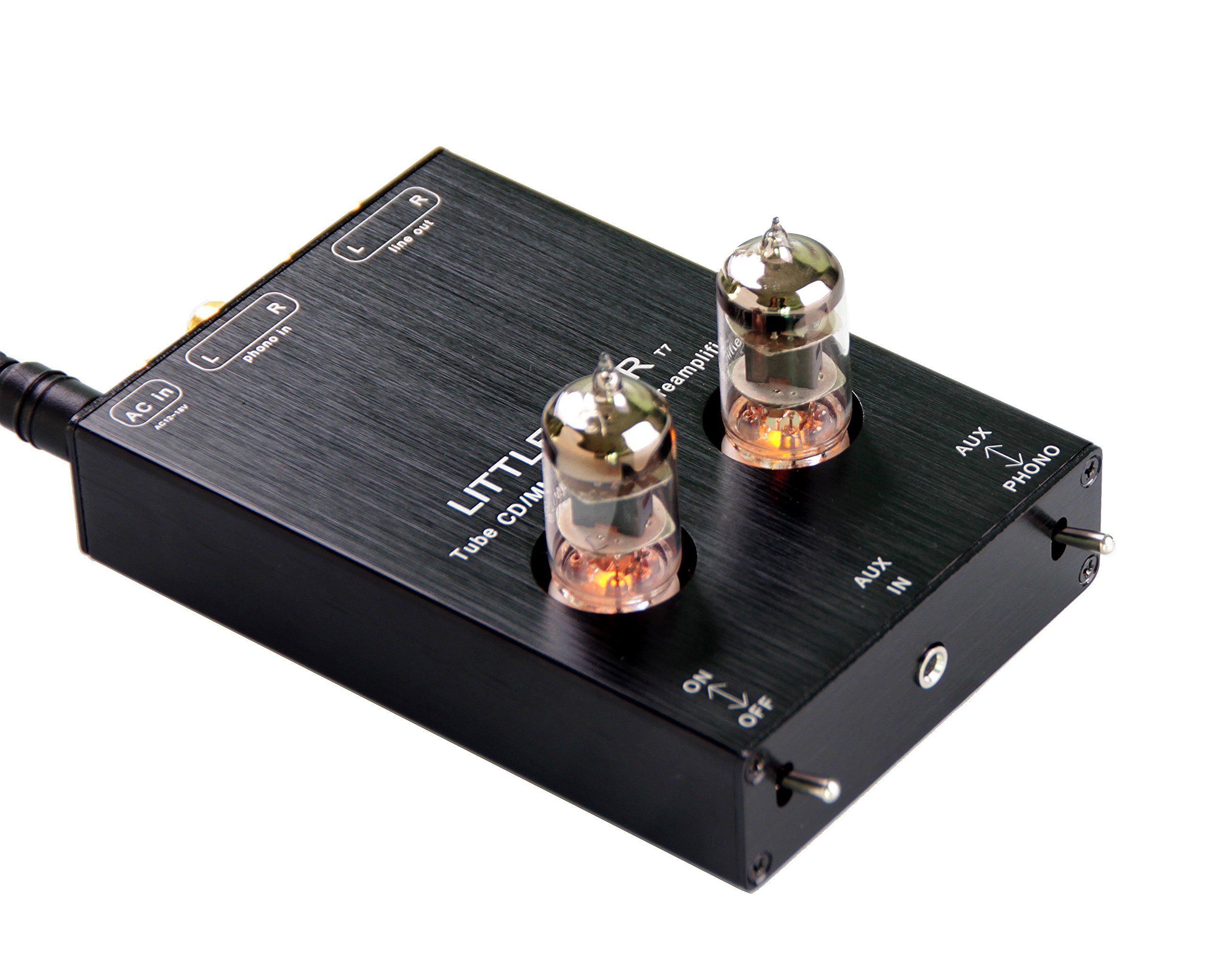 Little Bear T7 Vacumn Tube Mini Phono Stage RIAA MM Turntable Preamp