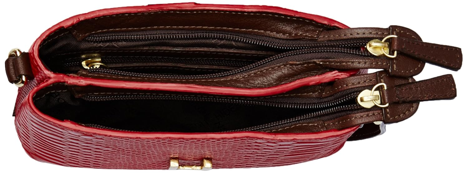 hidesign sb silvia 03 red leather sling bag
