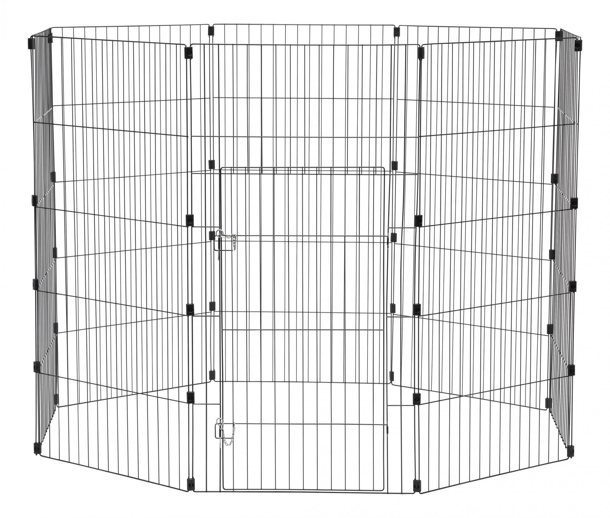 Iris Pet Pen, 48-Inch, Black