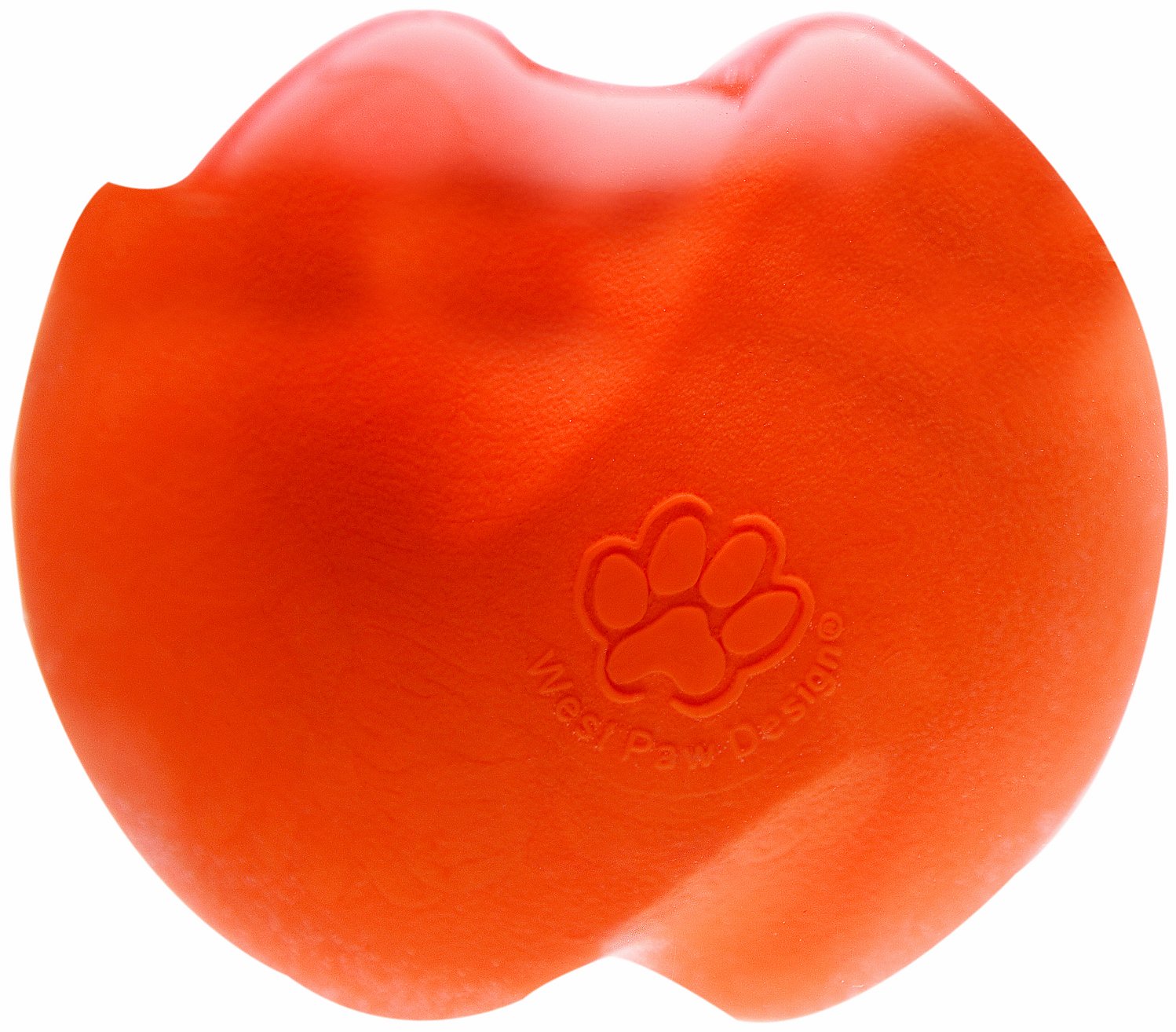WEST PAW Zogoflex Jive Ball Dog Chew Toy – Bouncing Toys for Dogs, Fetch, Catch, Chewing, Play – Floatable, Recyclable Balls – Latex-Free, Non-Toxic, Dishwasher Safe Dog Toy (Tangerine, X-Small)