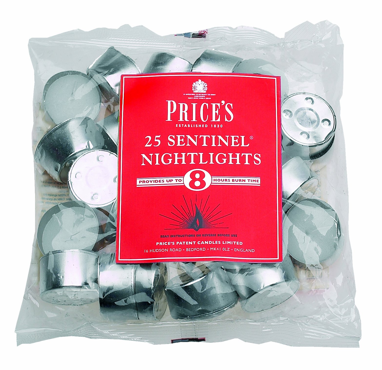 Prices Patent Candles Sentinel Nightlight Bag, Pack of 25