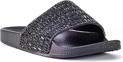 slippers with rhinestones