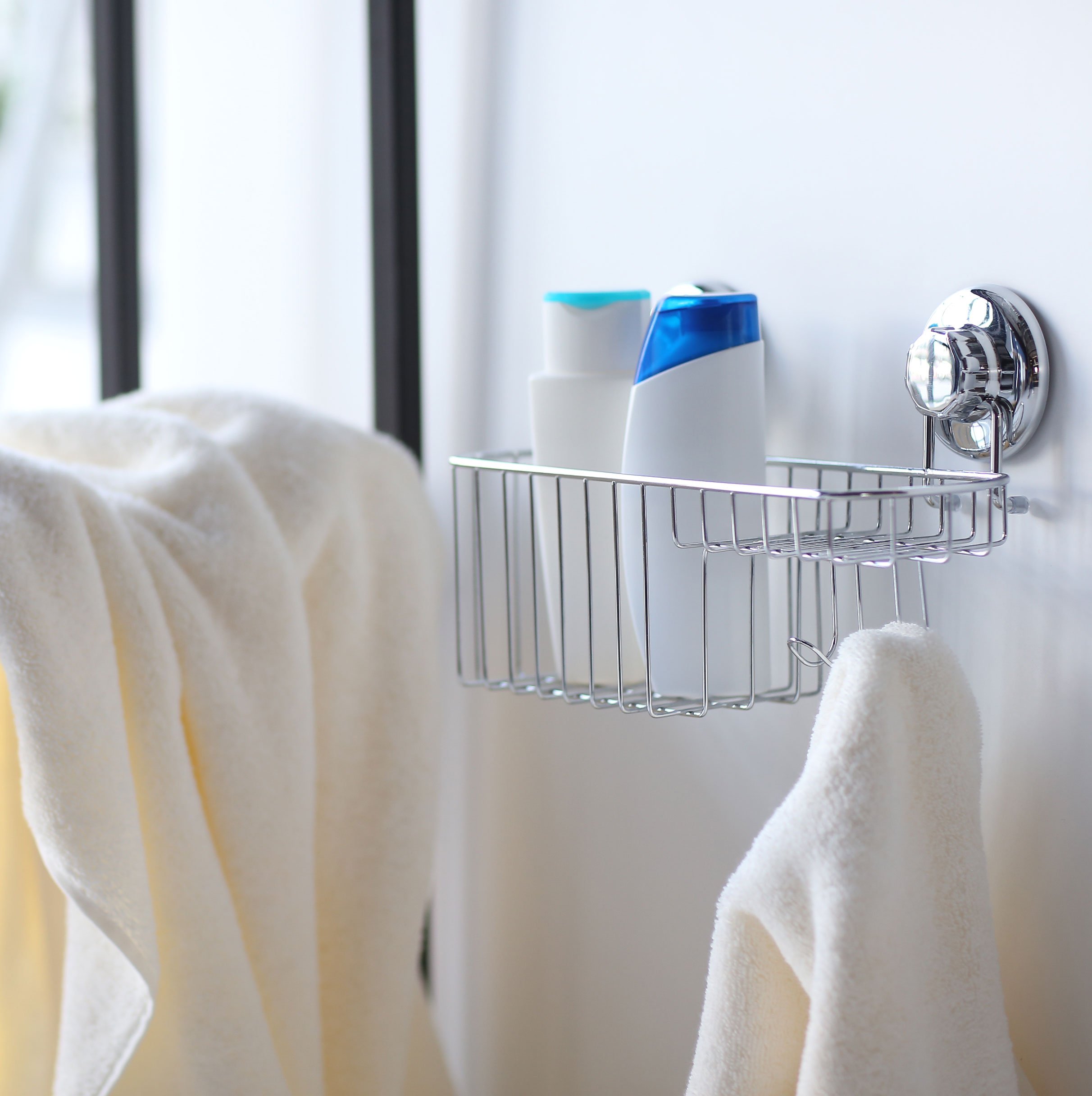 HASKO accessories Powerful Vacuum Suction Cup Shower Caddy Basket for Shampoo eBay