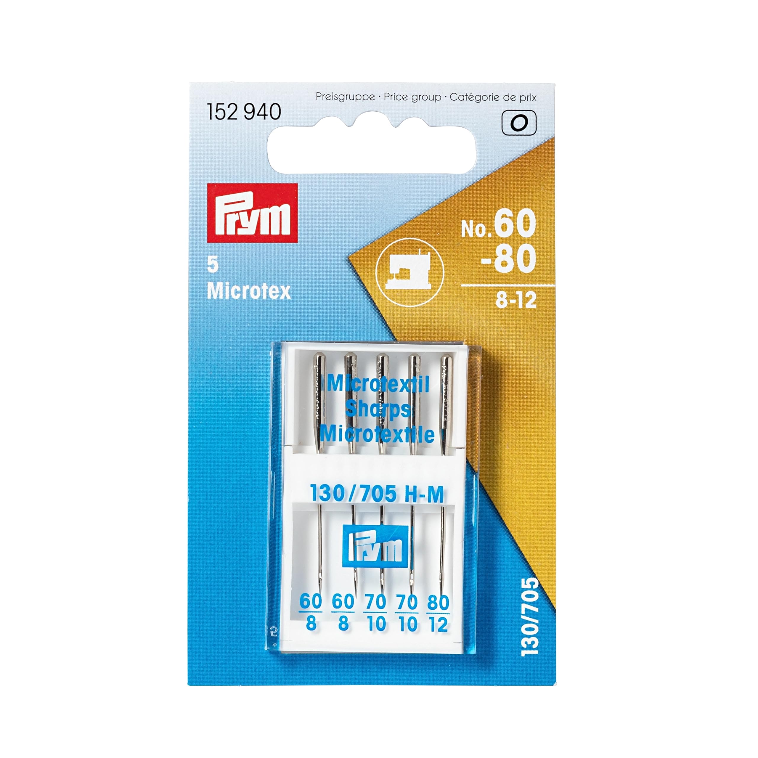Prym Sewing Machine Needles, Silver