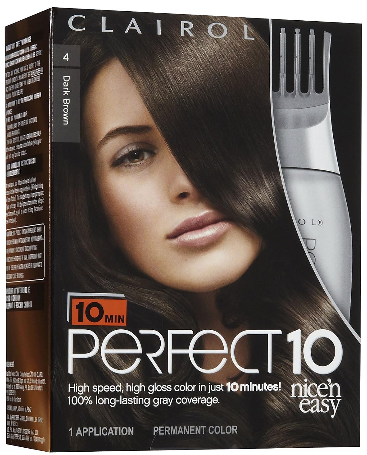 Buy Clairol Perfect 10 By Nice N Easy Hair Color 4 Dark Brown