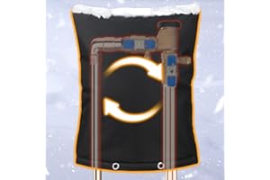 BENASAN Backflow Preventer Insulation Weatherproof Covers, Pressure Vacuum Breaker Valve Insulated Covers Winter Freeze Protection, Outside Irrigation Sprinkler System Pipe Bag Pouch,16''W x 20''H