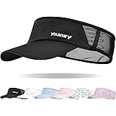 YANIKY Kids Sun Visor Hats for Girls Boys Lightweight UPF50+ Packable Sun Hat for Running Golf Outdoor Sports
