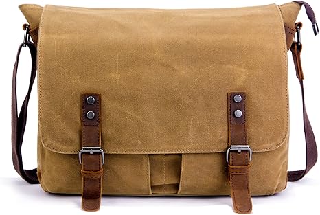 mens canvas messenger