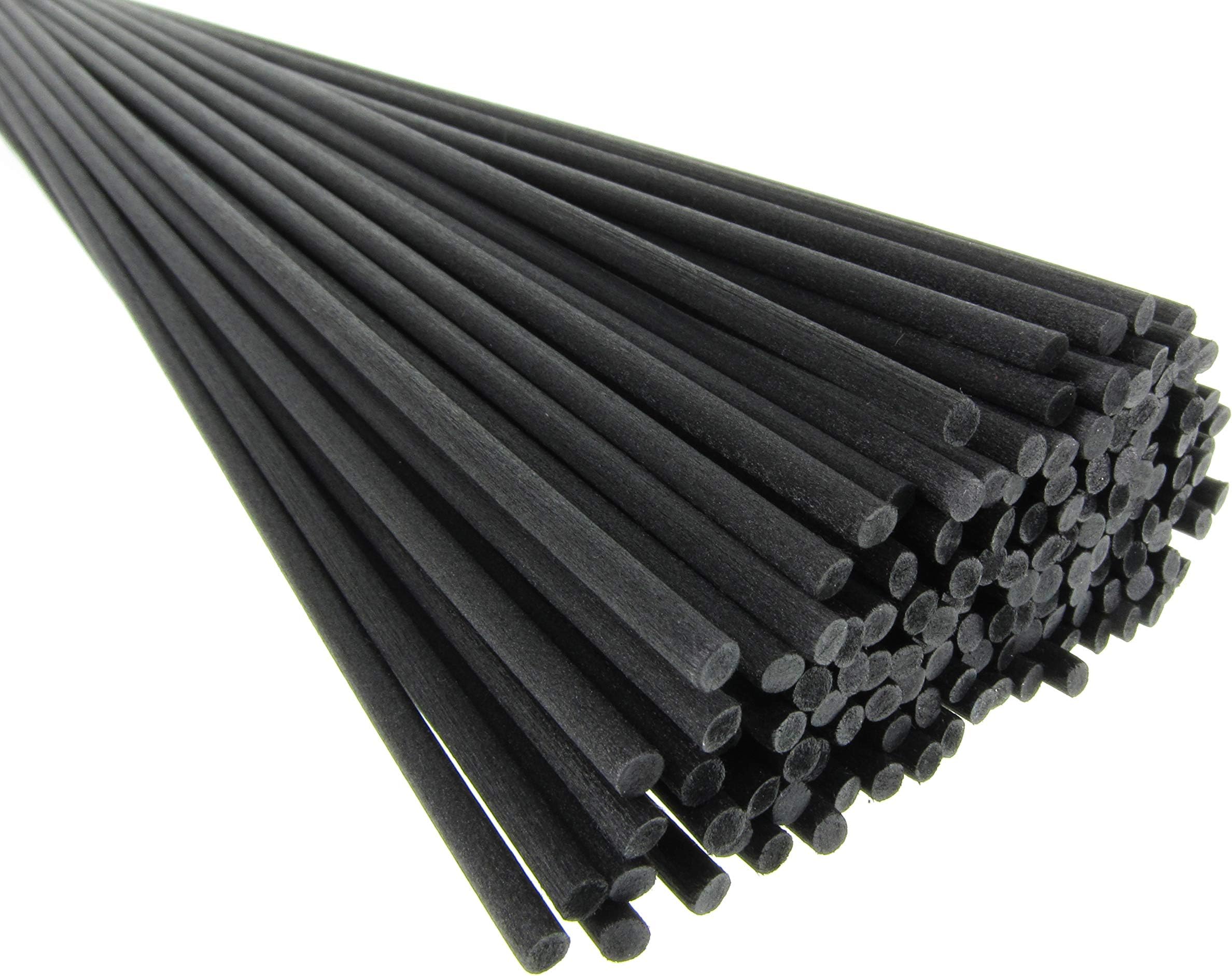 Breath Me TM Reed Diffuser Replacement Fibre Sticks 12" X 3mm-Black(50 Pcs)