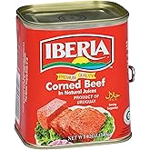 Iberia Corned Beef, 12 oz, Premium Quality Corned Beef With Natural Juices, Halal