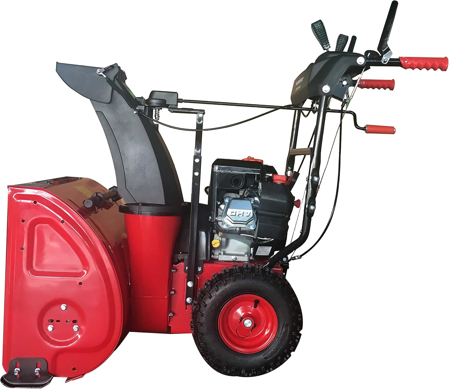 PowerSmart DB72024PA 2-Stage Gas Snow Blower with Power Assist, 24", Black