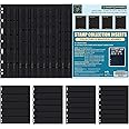 Stamp Collection Inserts - Collector Stamp Album 12 Sheets with 4 Mixed Sizes for Stamp Collection Binder Kit IS01MX112