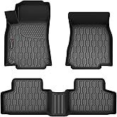 AUTOBULL Floor Mats Compatible with 2020-2024 2025 2026 GLB, All Weather TPE Floor Liners, Custom Fit Car mats, 1st & 2nd Row, Black
