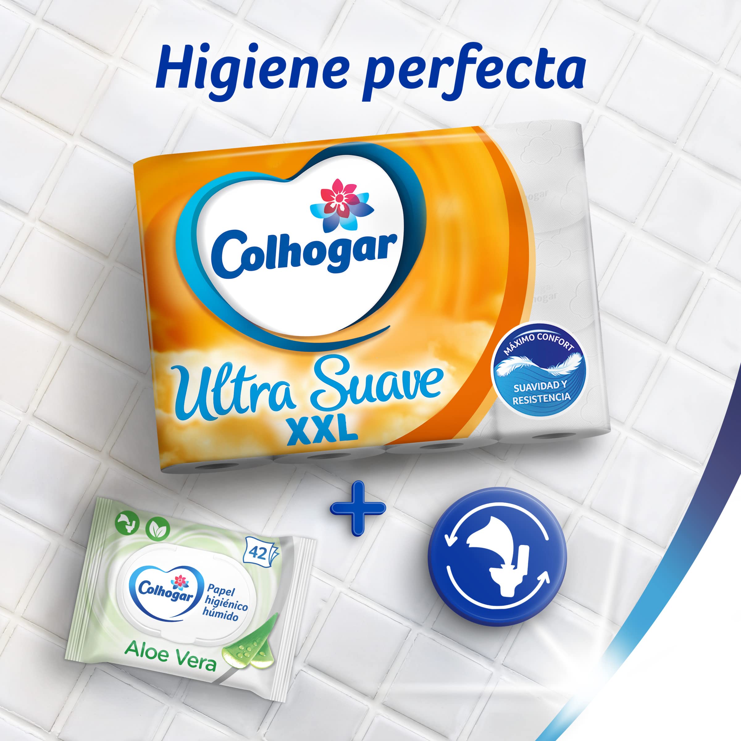 Morbido XXL 5 x 12, carta igienica morbida, confezione da 60 rotoli extra grandi, carta da bagno a 2 strati, senza profumo, bianco