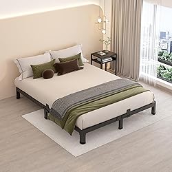 MAF 4 Inch King Metal Platform Bed Frame with Round