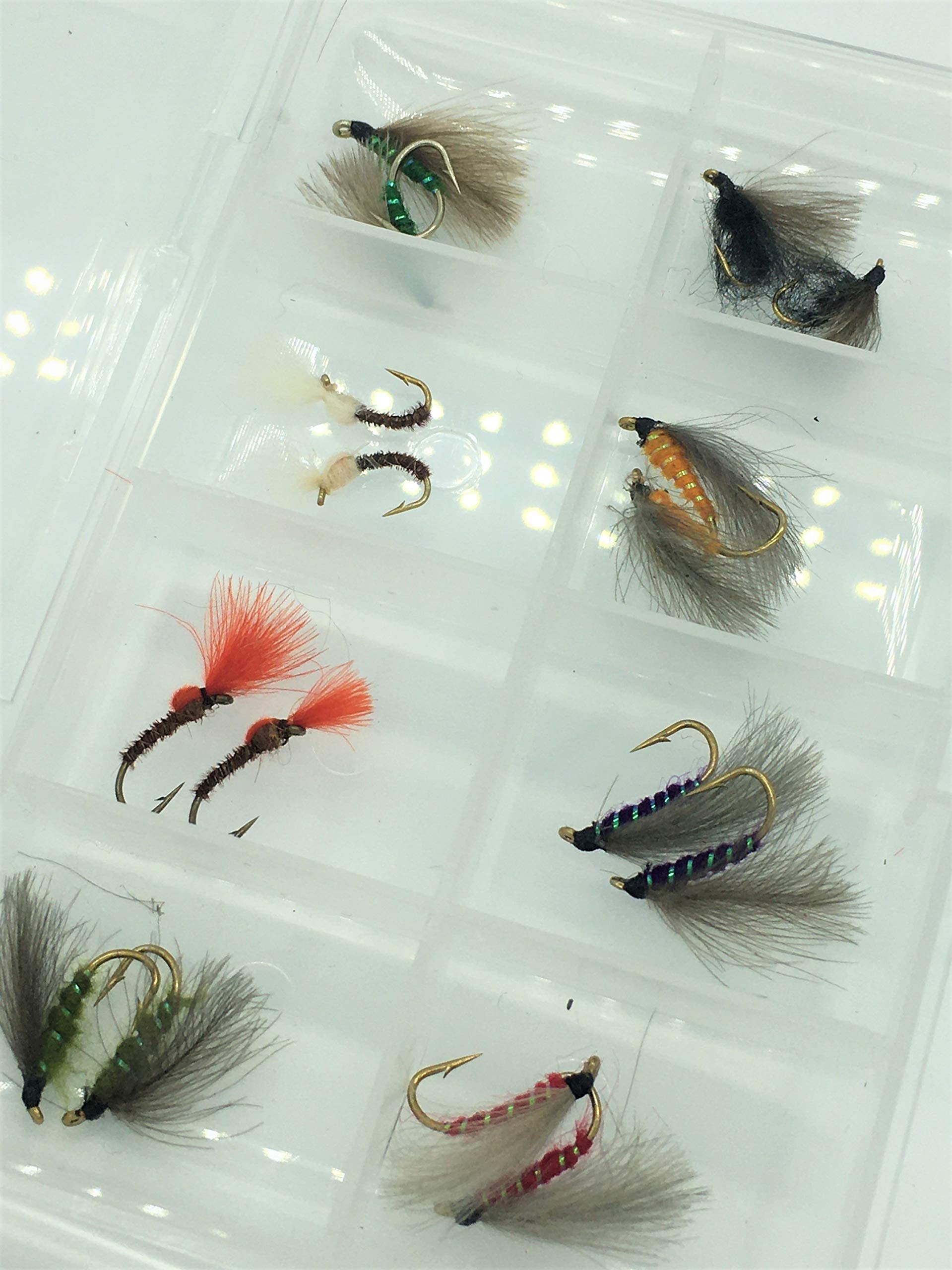 Fly Fishing Trout fishing "CDC EMERGERS F FLY" tied with CDC 16 Flies sizes 10-14#317