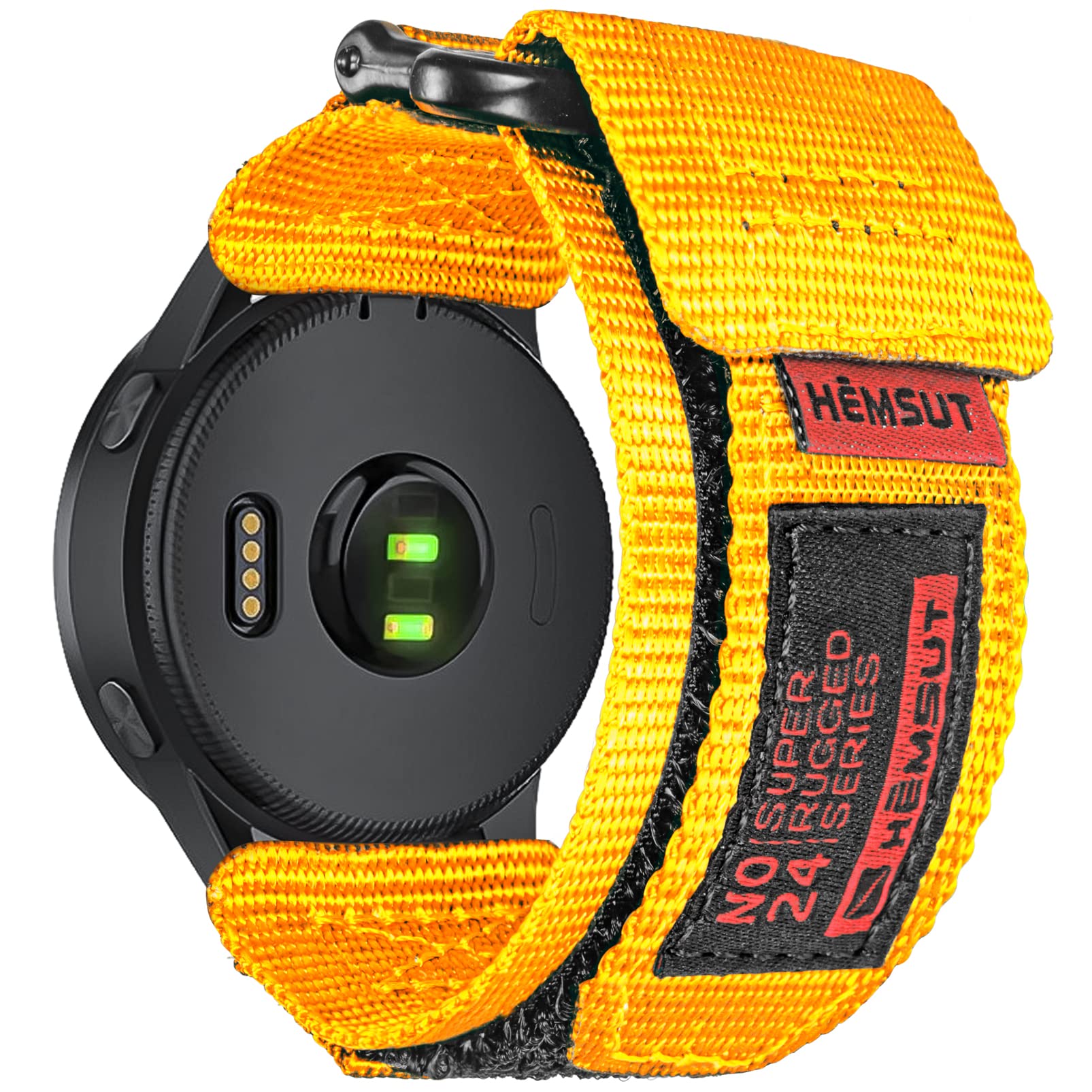 Nylon Sports Watch Straps Compatible with Amazfit T-Rex 3 Pro 48mm/Balance 2/Stratos 3/GTR 4/GTR 3/GTR 2, Garmin Vivoactive 4, CMF by Nothing Watch Pro 3, Carbinox Edge