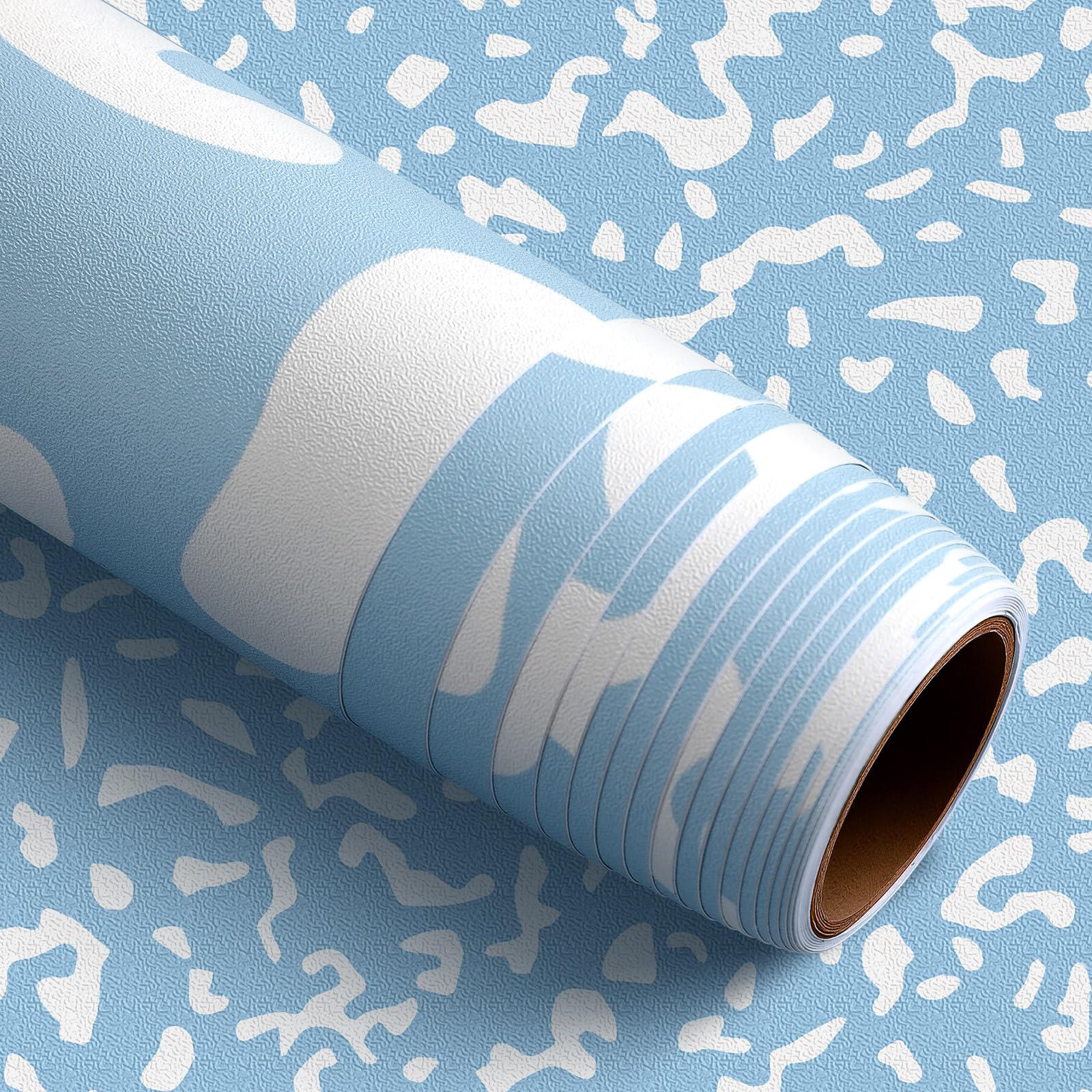 Photo 1 of Drydiet Composition Notebook Bulletin Board Roll 1. 4 x 10 Ft/ 17 x 120 Inches, Peel and Stick Classroom Decor, Back to School Blue and White Bulletin Board Paper Background Waterproof