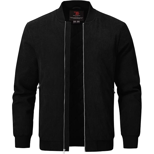 Men's Stand Collar Full Zip Jacket Lightweight Warm Jackets