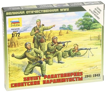 Zvezda – z6138 – Modellbau – Fallschirmjäger sowjetischen – Maßstab 1: 72