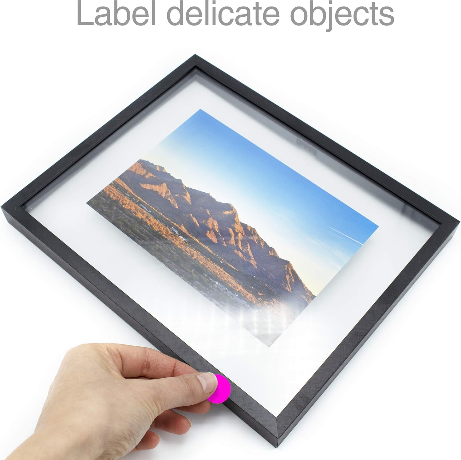 ChromaLabel 3/4 Inch Round Removable Color-Code Dot Stickers, 1008 pack, 24 Labels per Sheet, Fluorescent Pink: Clothing