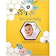 C.R. Gibson Sweet as Can Bee First 5 Years Gender Neutral Baby Memory Book, 8.75" W x 11.3" L with 48 Guided Pages, Multicolor