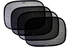 Enovoe Car Window Shade for Baby - (4 Pack) - Medium - 19" x 12" - Cling Car Sun Shade for Windows - Sun, Glare and UV Rays Protection for Your Child