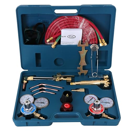 F2C Gas Welding & Cutting Brazing Torch Kit Oxygen Oxy Acetylene Welder ...