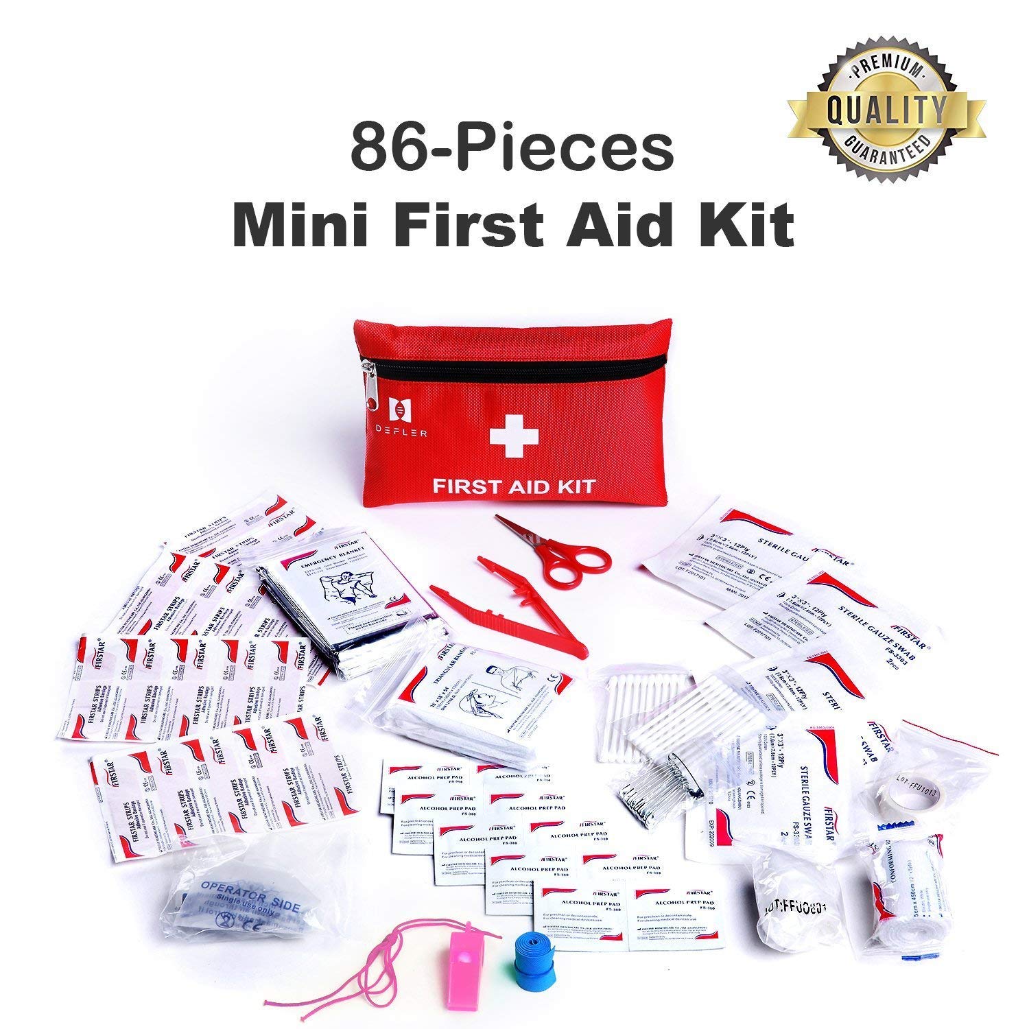 Mini First Aid Kit, 86 Pieces Mini Small First Aid Kit includes