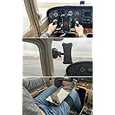 FlightPro 3-in-1 Aviation iPad Mount - Yoke, Suction, Kneeboard | Three mounting configurations. Yoke, Suction or Kneeb