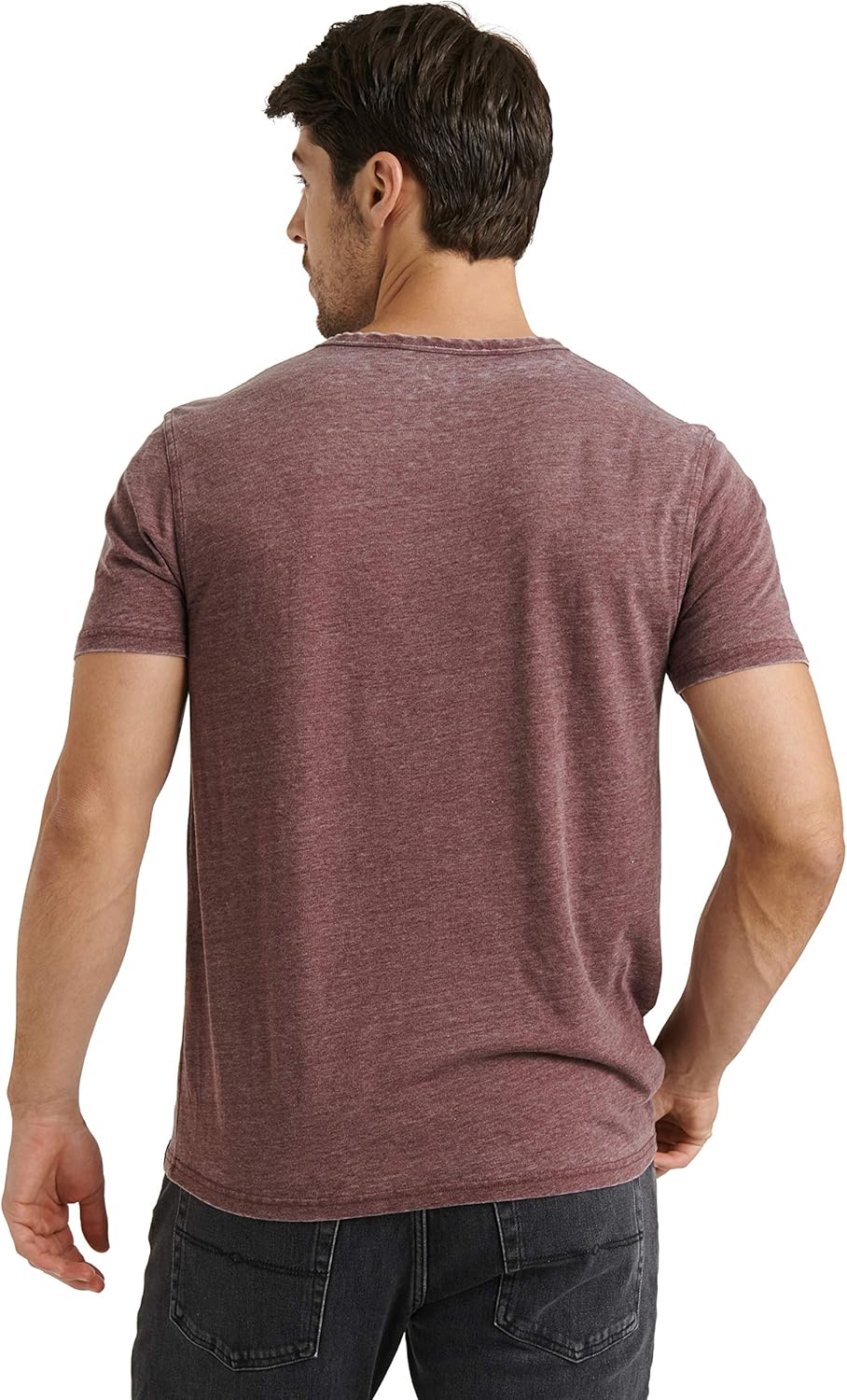Lucky Brand Men's Venice Burnout Notch Neck Tee Shirt | 