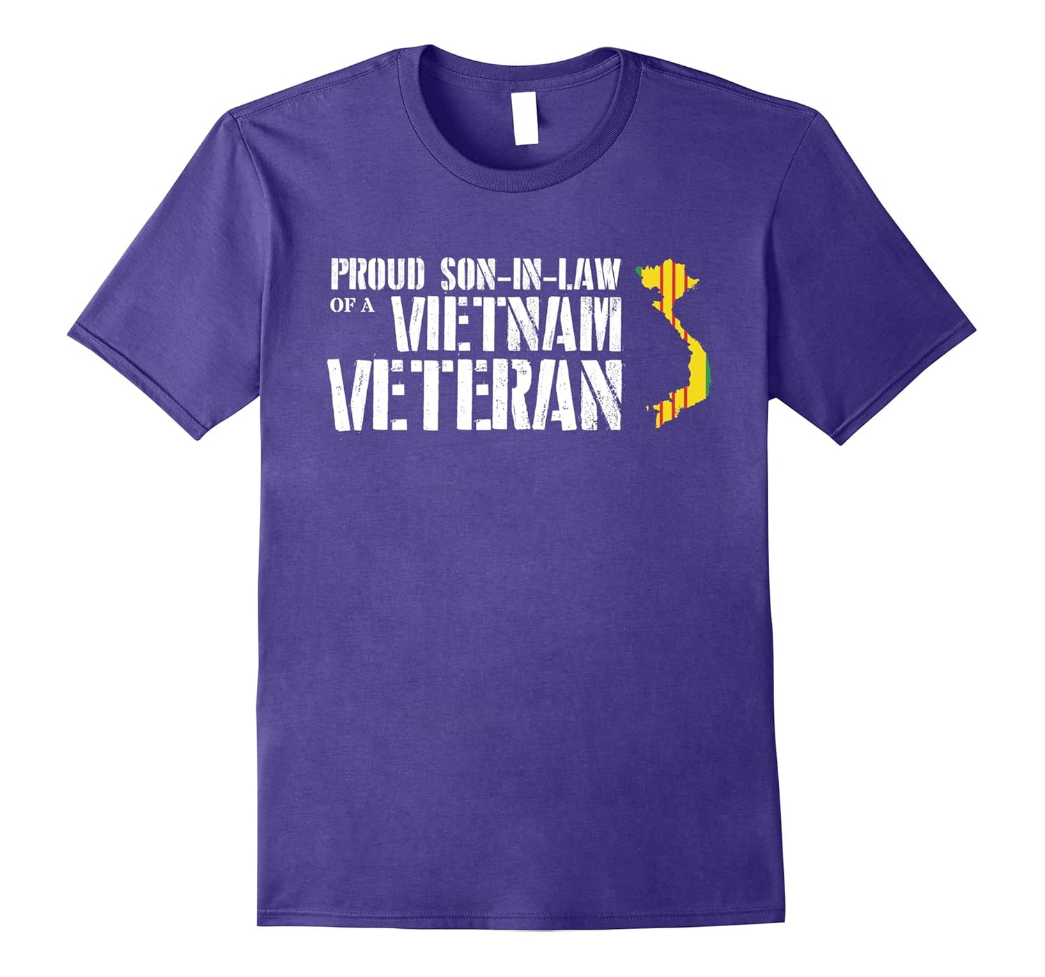 Proud Son-in-law of a Vietnam Veteran T-Shirt Distressed-Rose