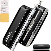 EAST TOP FORERUNNER 2.0 without valves Chromatic Harmonica 12-Hole 48 Tones C Key Chromatic Mouth Organ Harmonica for Adults,Beginners and Students As Gift