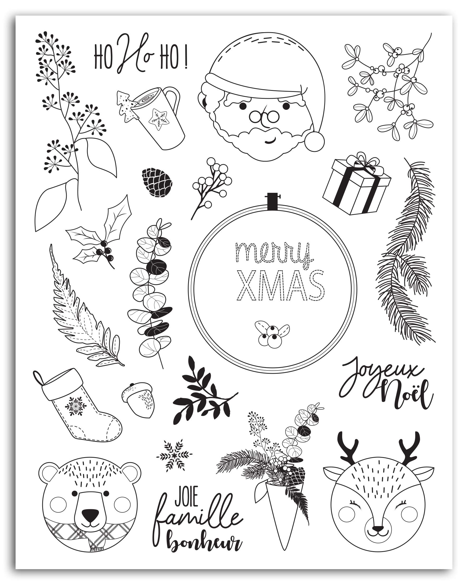 Toga Crystal Scottish Christmas Stamps, Transparent, One Size