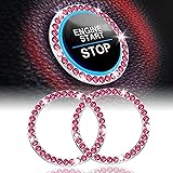 LivTee 2 PCS Crystal Rhinestone Car Engine Start