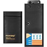 ocuvaep Faraday Bags for Phones 2 Pack| Magnetic Closure Signal Blocking Pouch, Waterproof & Durable | Blocks GPS, WiFi, RFID for Car Keys & Personal Electronics Anti-Theft Protection
