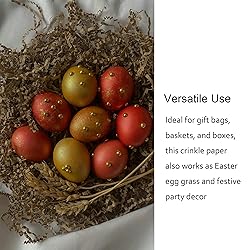MARSROAM Brown Crinkle Cut Paper Shred 1 LB Gift