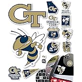 Georgia Tech Stickers for Gift, Car, Water Bottle, Laptop, and Phone for Football Fans and University Graduates (Georgia Tech Yellow Jackets)