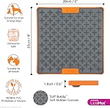 LICKIMAT Tuff Heavy-Duty Buddy Dog Slow Feeder Orange view 2
