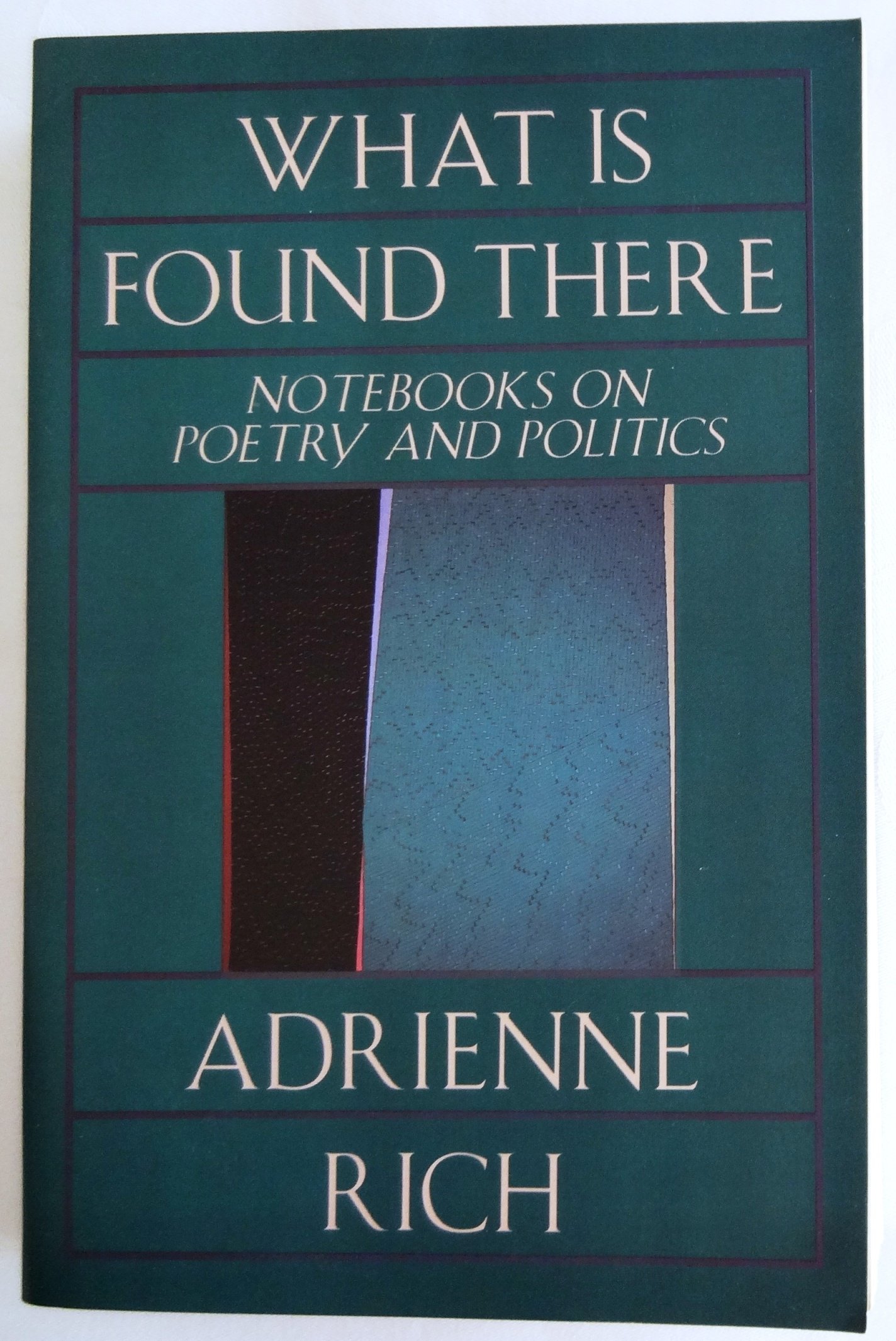 What Is Found There Notebooks On Poetry And Politics Rich Adrienne Amazon Com Books