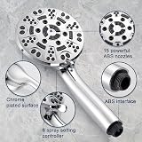 Cobbe High Pressure Shower Head 8 Modes Chrome Universal️ Low Pressure view 6
