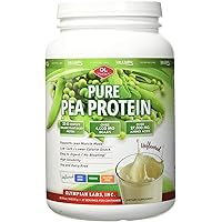 Olympian Labs Plant Based Pea Protein Powder, Unflavored - 25g of Protein, Vegan, Low Net Carbs, Gluten Free, Lactose Free, N