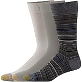 GOLDTOE mens Men's 3-pack Fashion Crew Sock