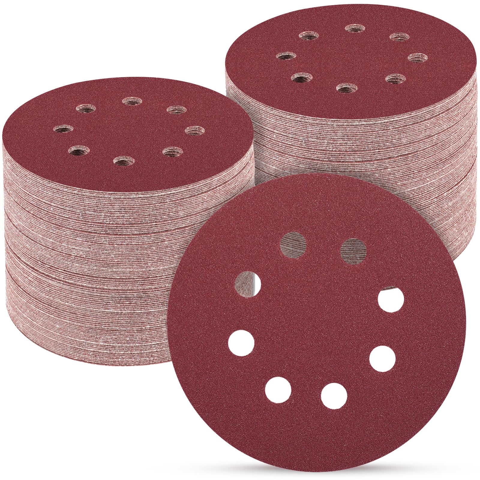 POTUINOM 100 PCS 5 Inch Sanding Discs 240