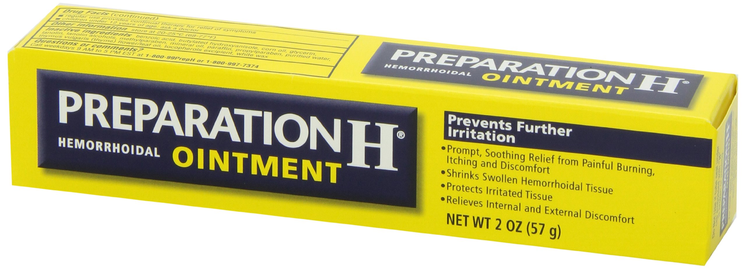 Preparation H (2.0 Ounce, 1 Tube per Box) Hemorrhoid Symptom Treatment